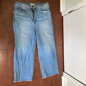 The Perfect Vintage Wide-Leg Crop Jean - Madewell Size 32